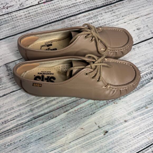 SAS Women's Siesta Oxford Mocha Mocs Loafers Comfort Shoes 8 - Picture 3 of 5